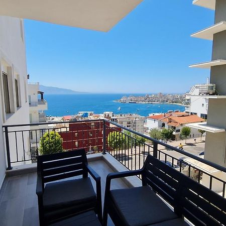 Sea And City View Apartment Sarande Bagian luar foto